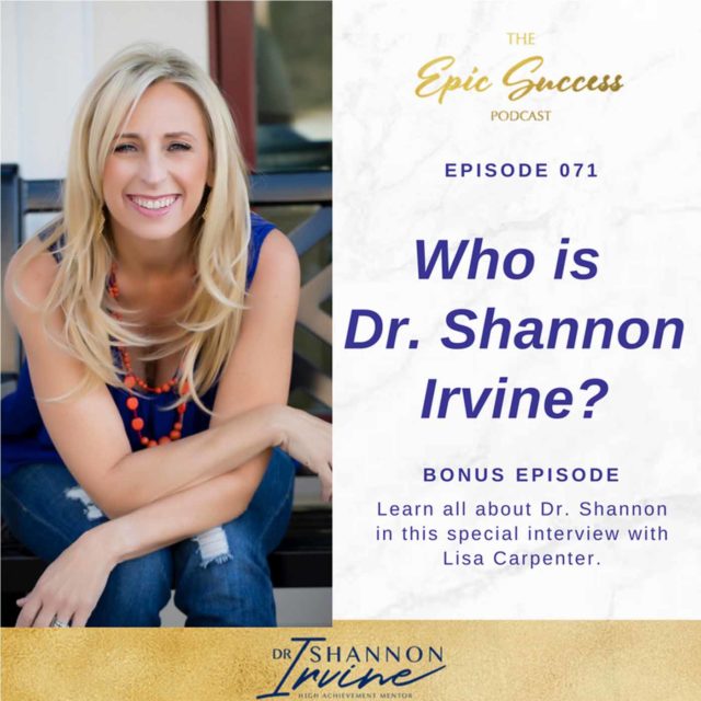 Who Is Dr. Shannon Irvine?